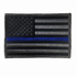 Thin Blue Line TBLBLACK-P-SEW-SMALL Thin Blue Line Patch, Dark Backing, 3 x 2 Inch, Sew on