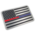 Thin Blue Line DUAL-CAR-EMBLEM Dual Flag Car Emblem