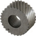 MSC BPL-235 Standard Knurl Wheel: 5/16" Dia, 90 ° Tooth Angle, 35 TPI, Diagonal, High Speed Steel