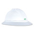 MSA V-Gard® 500 Protective Caps and Hats, 4-point Ratchet, Vented Full Brim Hard Hat, White