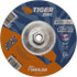 Weiler 58074 Depressed Center Wheel: Type 27, 7" Dia, 1/4" Thick, Zirconia Alumina