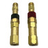Western Enterprises Quick Connect Set, Regulator-to-Hose, Brass, QDB31/QDB32, Fuel Gas/Oxygen