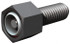 Fairlane BUH-0375 3/8-16, 1" Thread Length, 1/2" Ball Diam, Alloy Steel, Hex Head, Swivel Action Gripper Assemblies