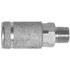 Dixon Valve Air Chief Industrial Semi-Auto Coupler, Pipe Thread, 1/4 in Body Size, 1/4 in (NPT) M, Brass
