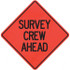 PRO-SAFE 07-800-3009-L Traffic Control Sign: Triangle, "Survey Crew Ahead"