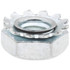 Value Collection KEPI0-80-100BX- #8-32, Zinc Plated, Steel K-Lock Hex Nut with External Tooth Lock Washer