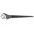 Klein Tools 3227 Adjustable-Head Construction Wrench, Spud, 11 in L, 1-5/16 in Jaw Opening, Black Oxide