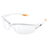 MCR Safety Law® LW2 Series Safety Glasses, Clear Lens, TPR Nose Piece and Temple Inserts, Clear Frame
