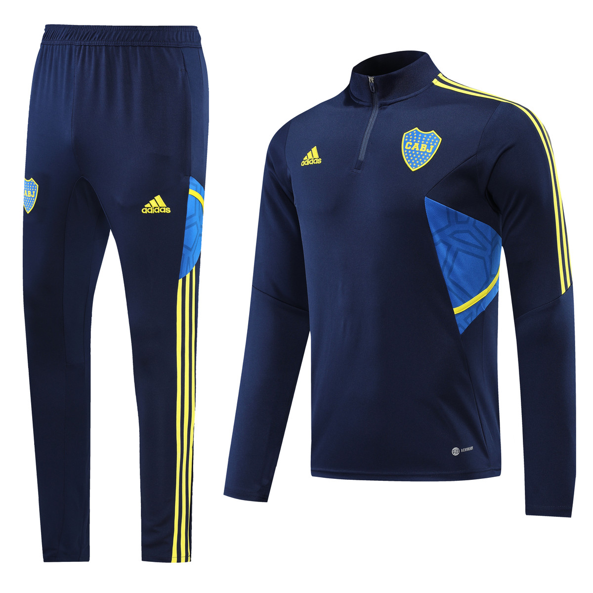 Boca Juniors 22/23 Men's Dark Blue Short Zip Tracksuit