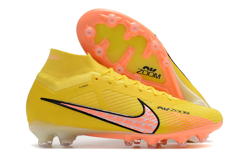 Nike Air Zoom Mercurial Superfly 9 Elite AG Football Boots - Yellow/Peach