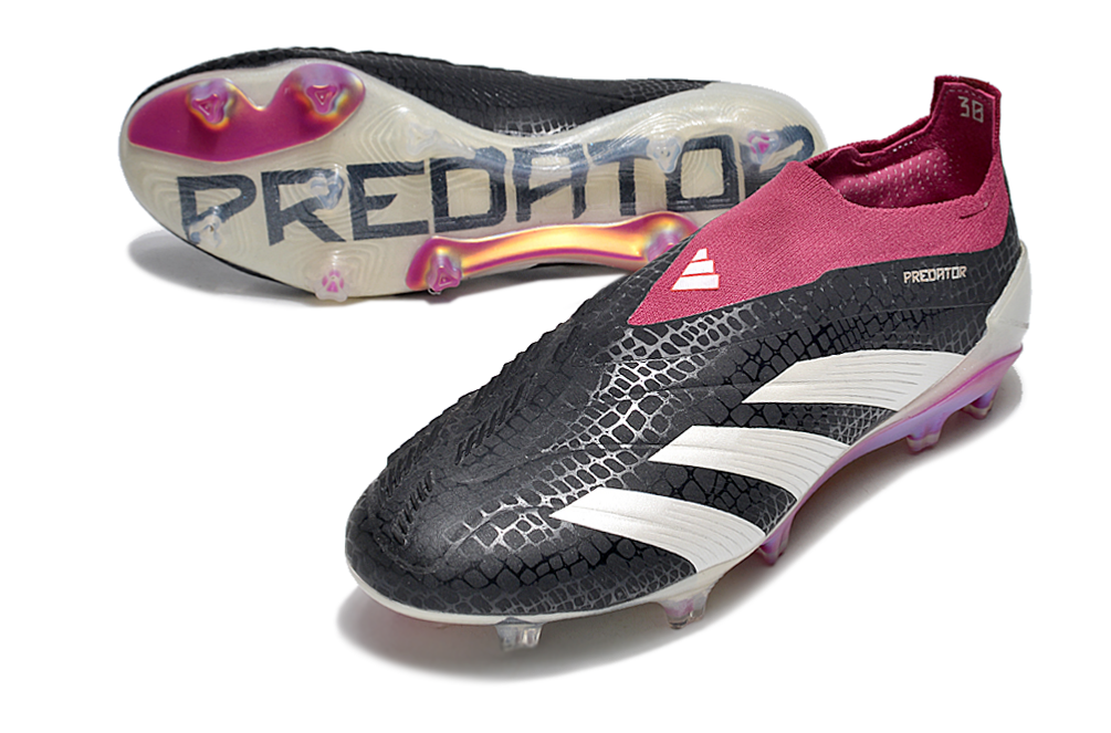 adidas Predator 30 Elite FG Laceless- Black/White