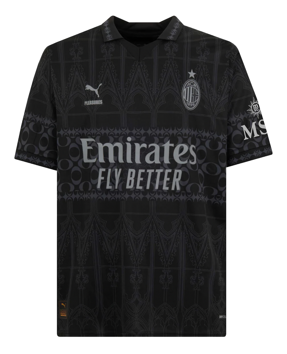 AC Milan X Pleasures 23/24 Stadium Men's Dark Shirt
