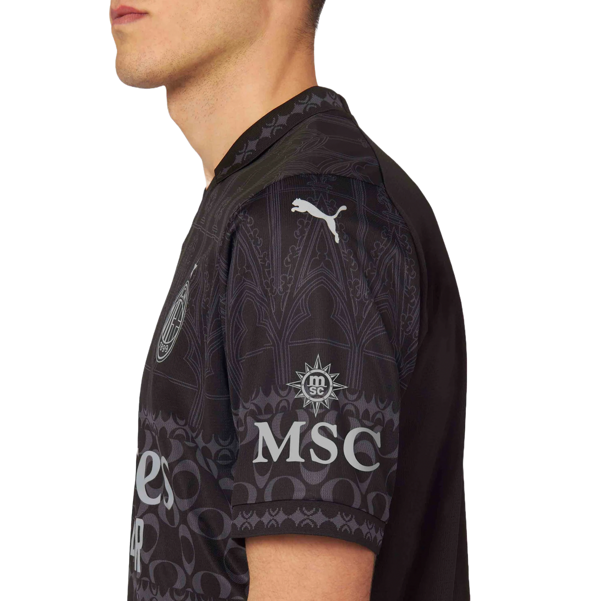 AC Milan X Pleasures 23/24 Stadium Men's Dark Shirt