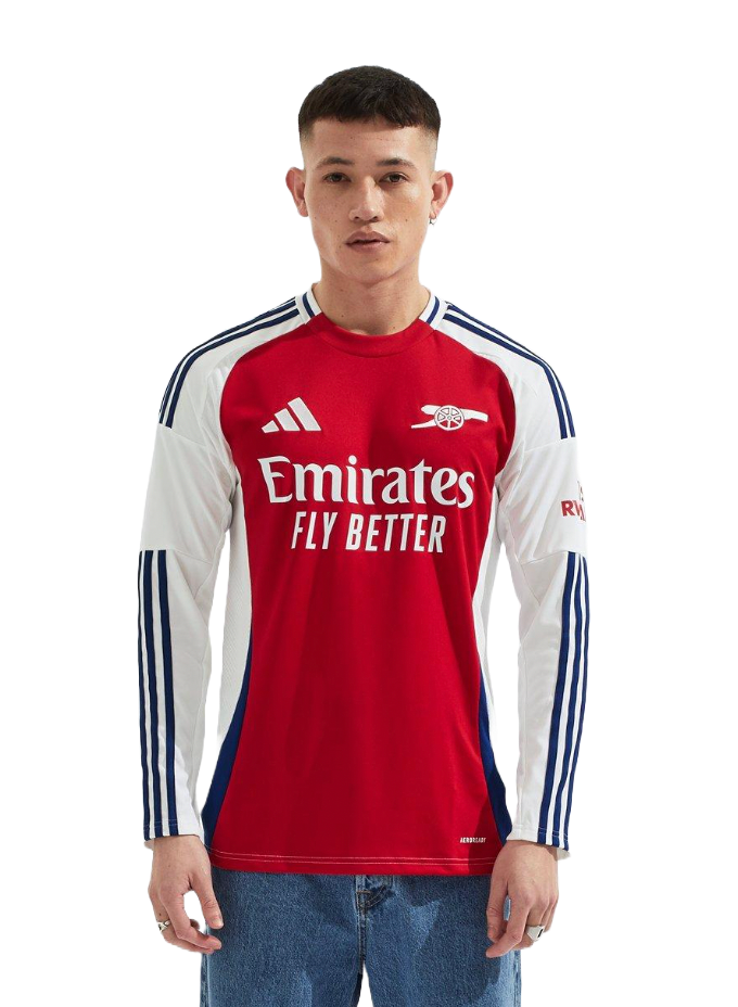 SAKA #7 Arsenal 24/25 Men's Home Long Sleeve Shirt - PL Font