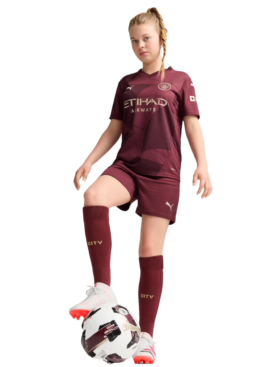 HAALAND #9 Manchester City 24/25 Kid's Third Shirt and Shorts - PL Font