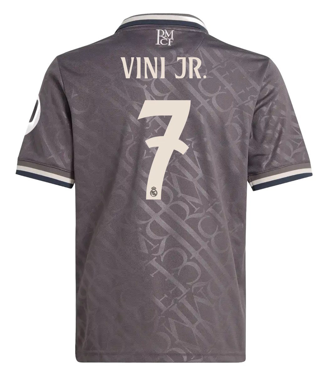 VINI JR #7 Real Madrid 24/25 Kid's Third Shirt and Shorts