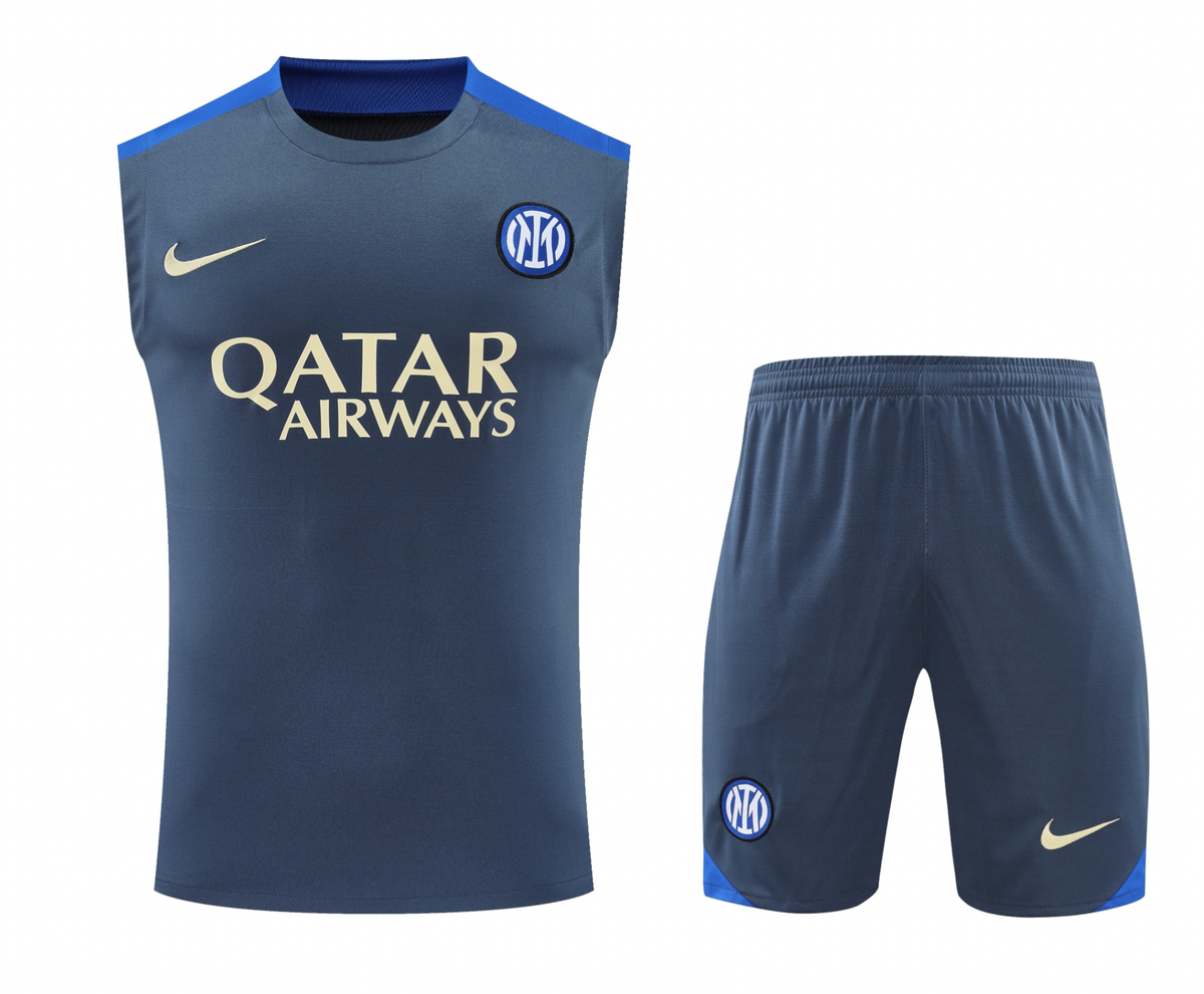 Inter Milan 24/25 Men's Dark Gray Training Tank Top