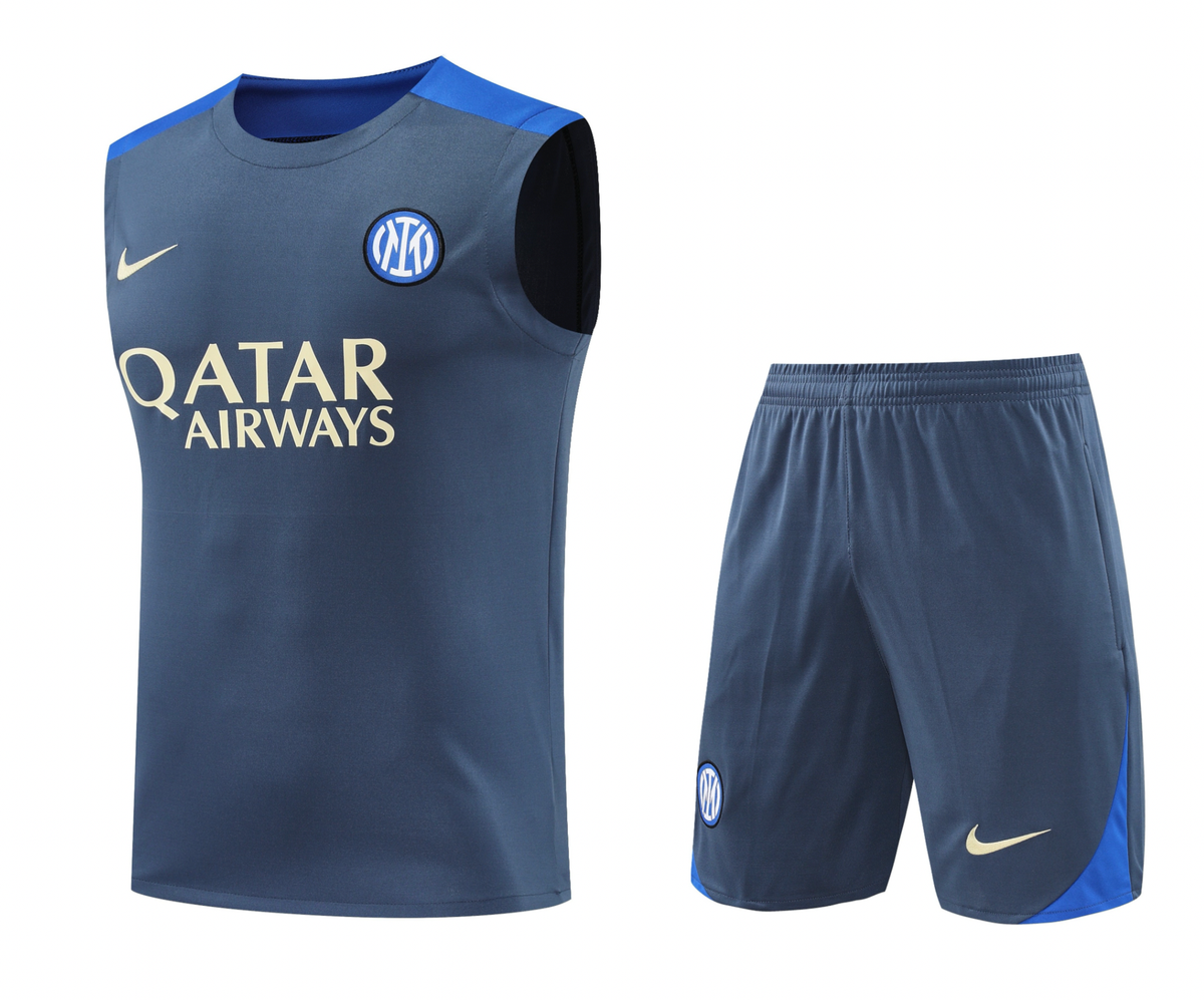 Inter Milan 24/25 Men's Dark Gray Training Tank Top