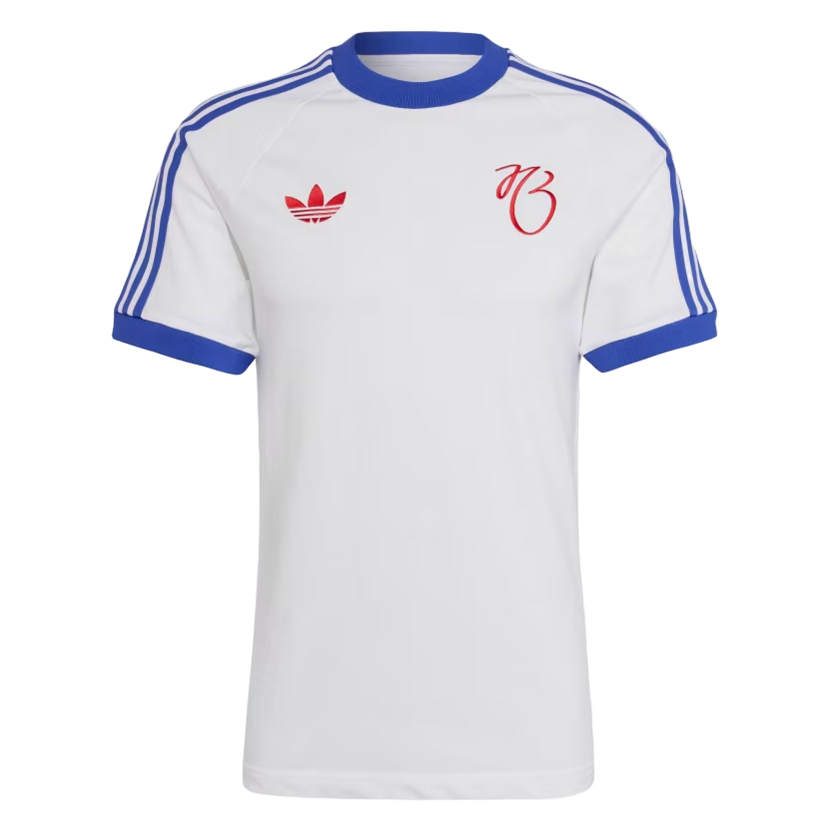 Real Madrid 24/25 Men's JB White 3-Stripes T-Shirt