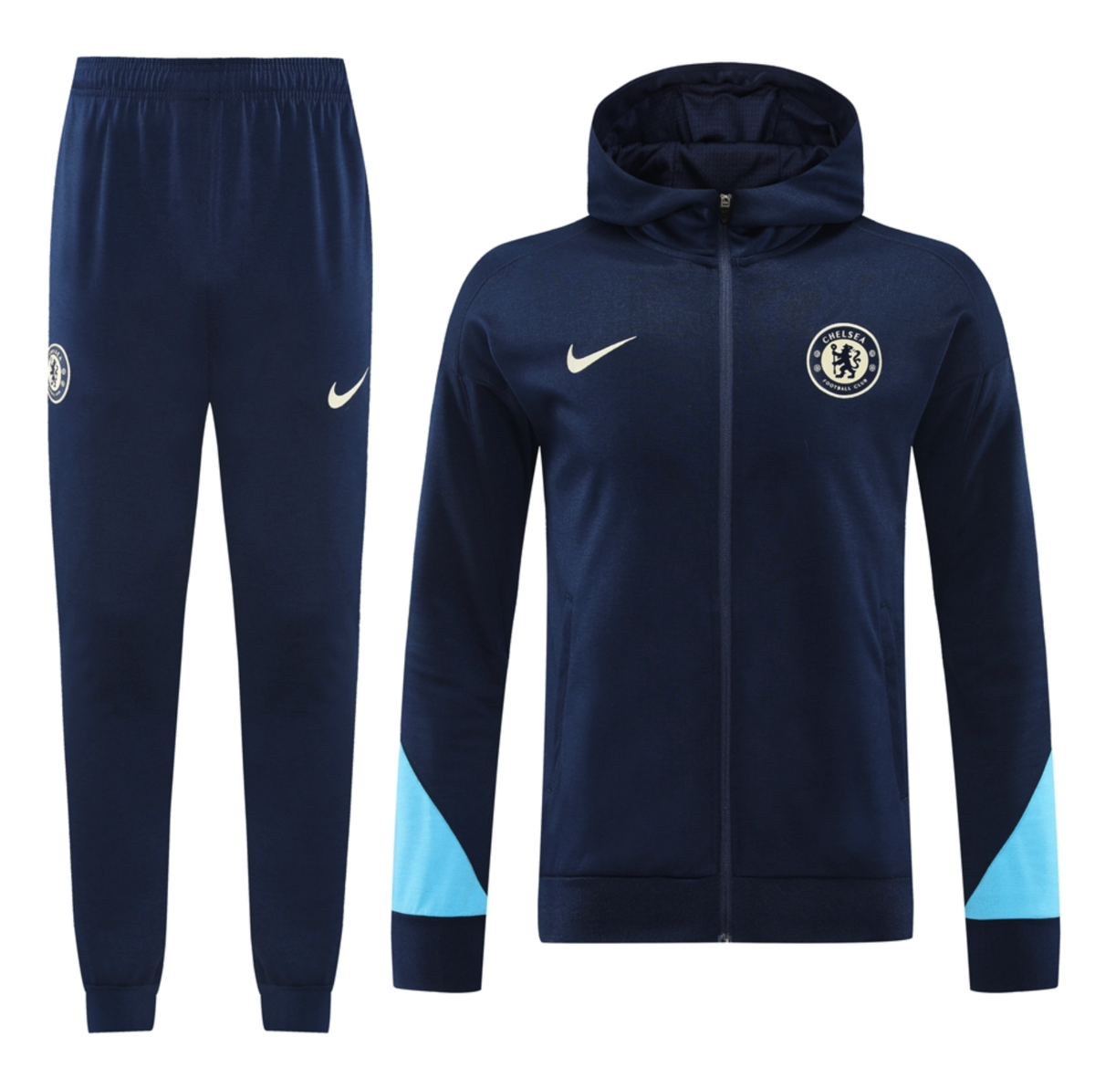 Chelsea 24/25 Men's Navy Long Zip Hoodie