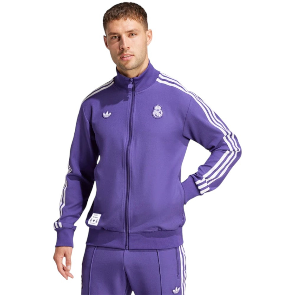 Real Madrid 24/25 Men's Originals Purple Long Zip Jacket