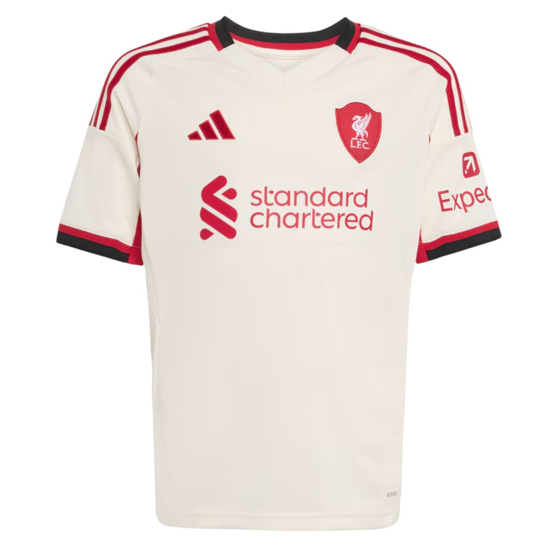 M.SALAH #11 Liverpool 25/26 Kid's Away Mini-Kit - PL Font