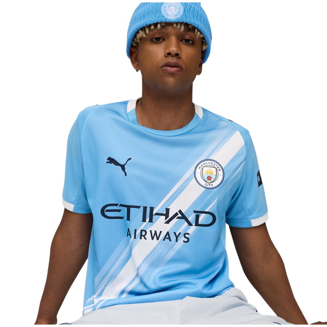 HAALAND #9 Manchester City 25/26 Stadium Men's Home Shirt - Man City Font