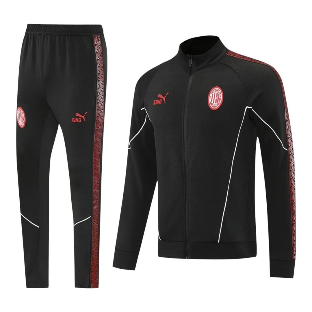 AC Milan 25/26 Men's Black Long Zip Jacket