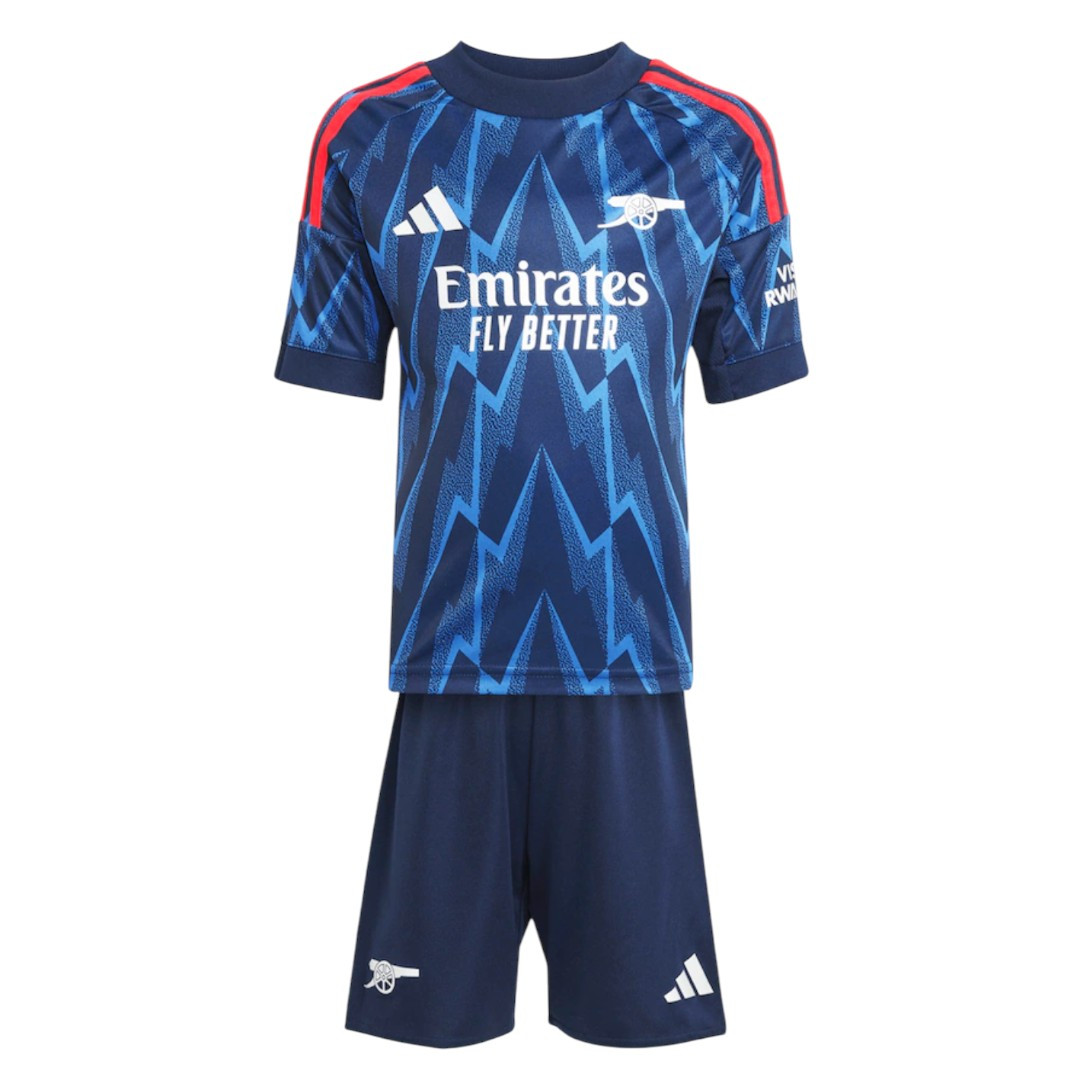 ØDEGAARD #8 Arsenal 25/26 Kid's Away Mini-Kit - PL Font