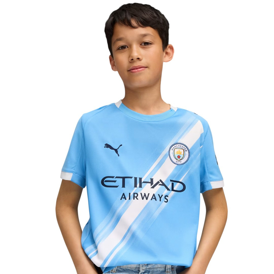 HAALAND #9 Manchester City 25/26 Kid's Home Mini-Kit - PL Font