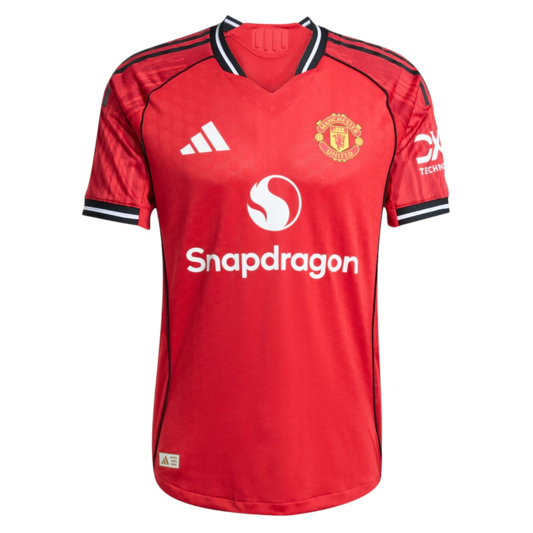 B.FERNANDES #8 Manchester United 25/26 Authentic Men's Home Shirt - Man United Font