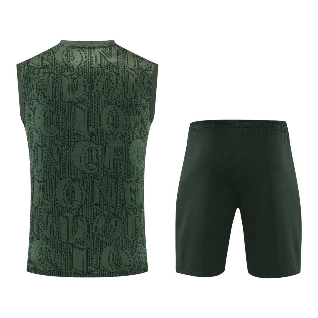 Chelsea 25/26 Men's Green Pre-Match Tank Top