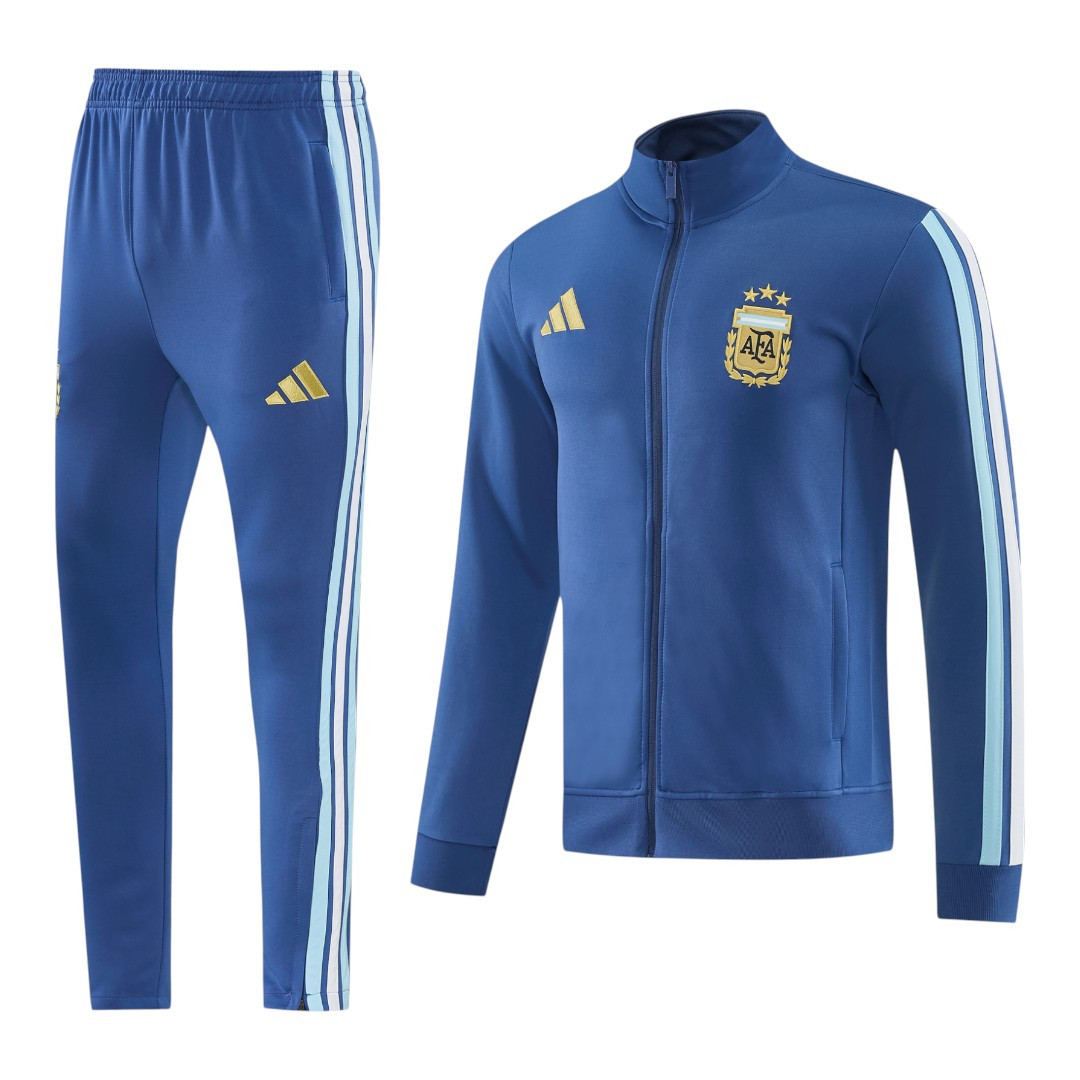Argentina 2026 Men's Blue Long Zip Jacket