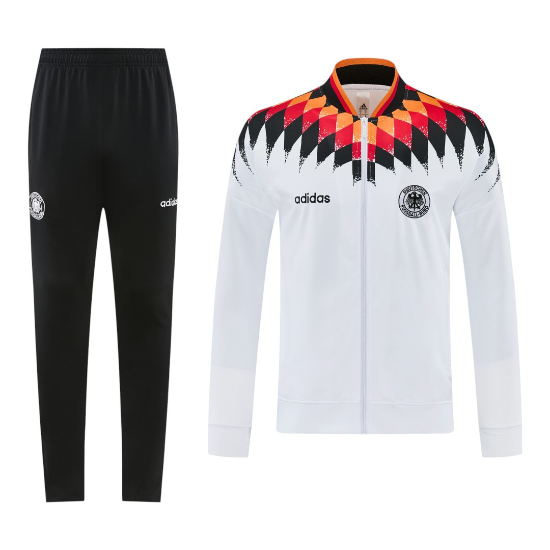 Germany 2026 Men's Remake White Long Zip Jacket