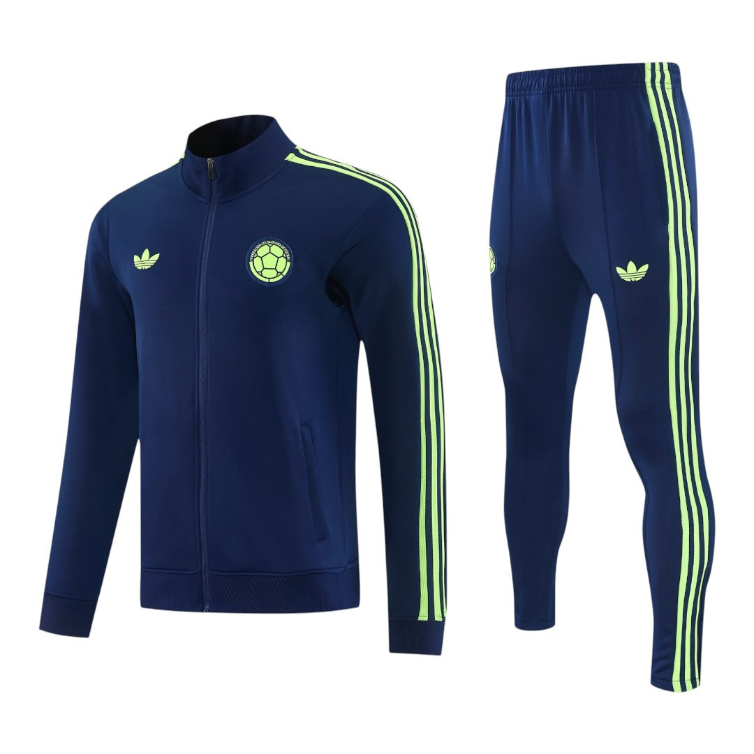 Colombia 2026 Men's Blue Long Zip Tracksuit