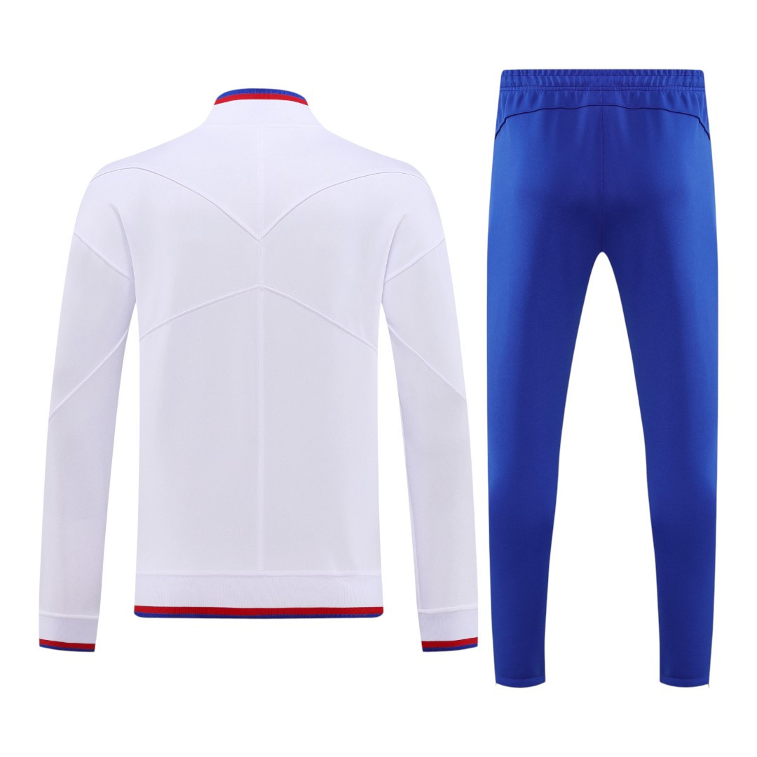 England 2026 Men's White Long Zip Tracksuit