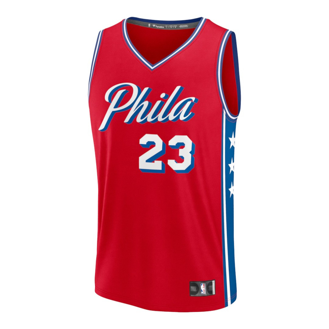 JAMES #23 Philadelphia 76ers 26/27 Men's Fast Break Jersey - Statement