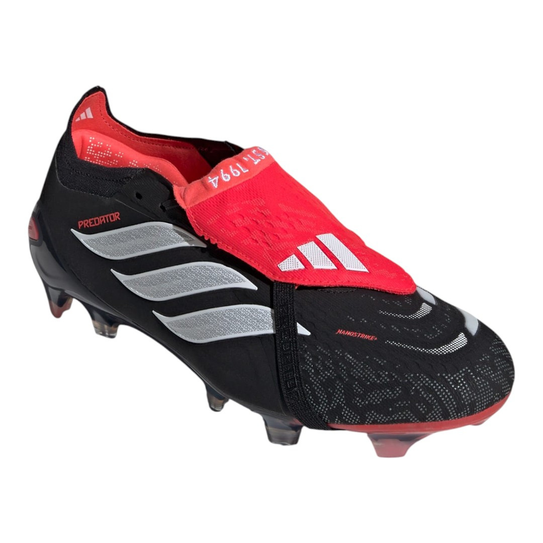 Predator Elite FG Fold-Over Tongue - Black/White/Red