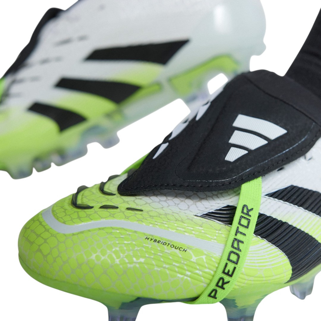 Predator Elite FG Fold-Over Tongue - White/Black/Yellow