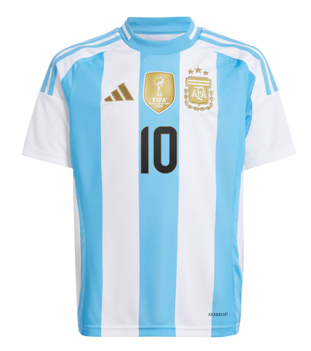 MESSI #10 Argentina 2024 Kid's Home Shirt and Shorts