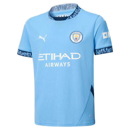 DE BRUYNE #17 Manchester City 24/25 Kid's Home Shirt and Shorts - PL Font