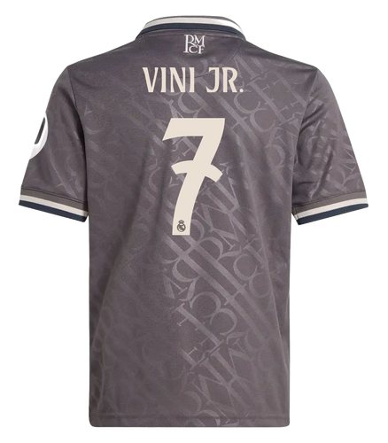 VINI JR #7 Real Madrid 24/25 Kid's Third Shirt and Shorts