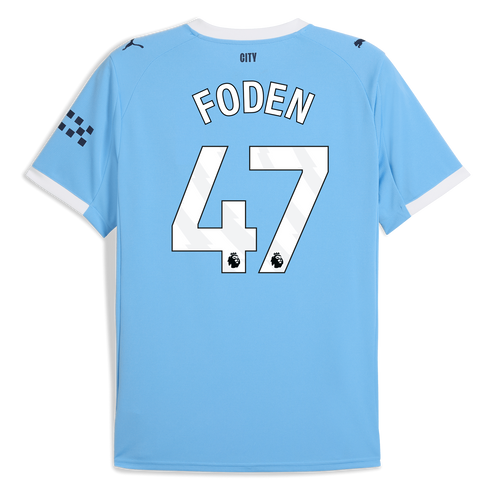 FODEN #47 Manchester City 25/26 Stadium Men's Home Shirt - PL Font