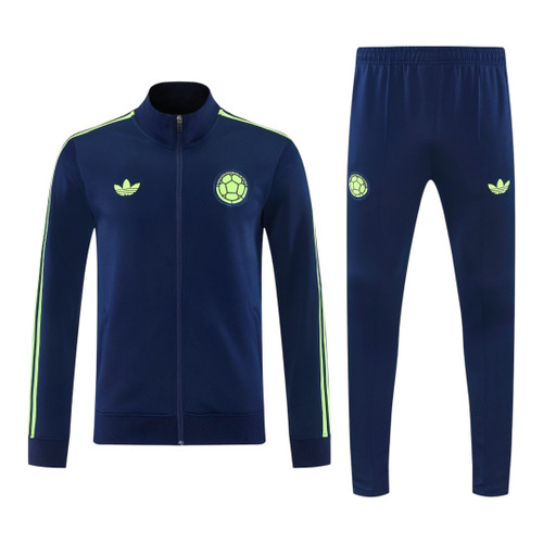 Colombia 2026 Men's Blue Long Zip Tracksuit