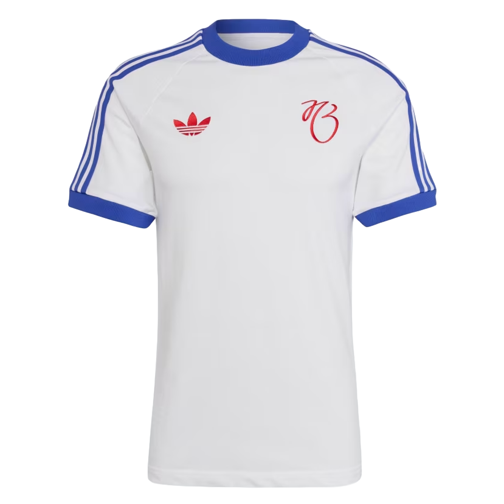 Real Madrid 24/25 Men's JB White 3-Stripes T-Shirt