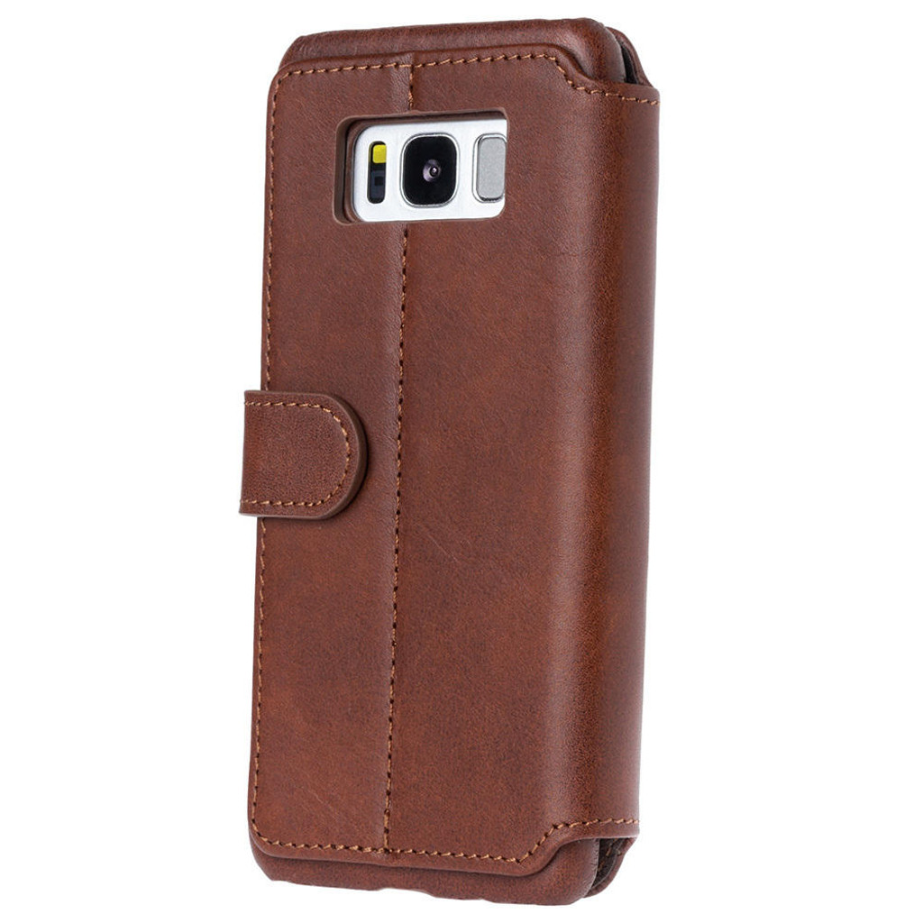 Samsung Galaxy S8 leather flip wallet case premium