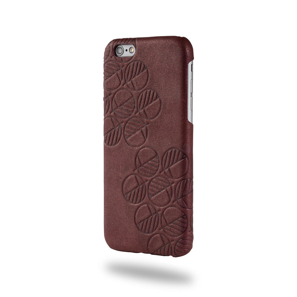 iPhone 7 leather back case in Cosmic Chablis color