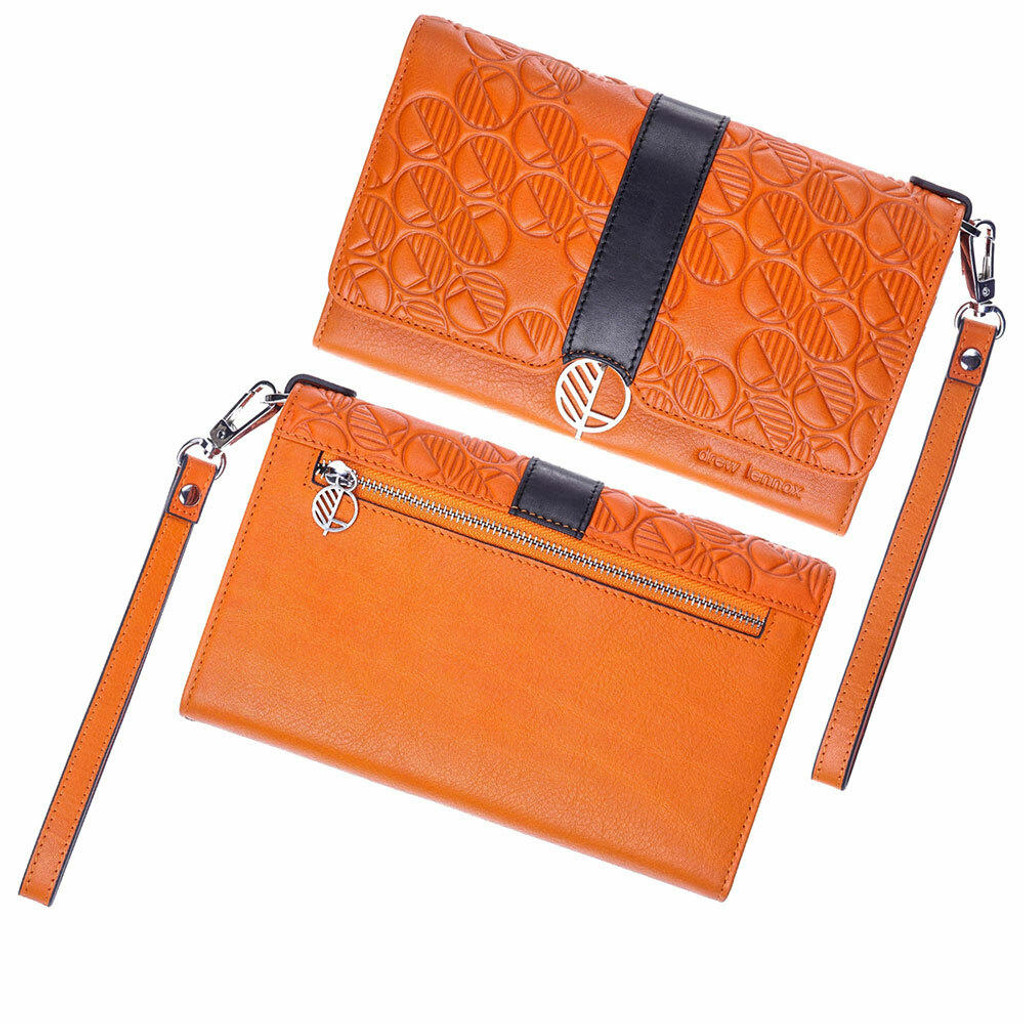 High-quality British leather clutch for everyday use