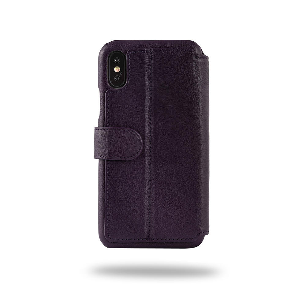 Elegant leather phone wallet for iPhone X and XS