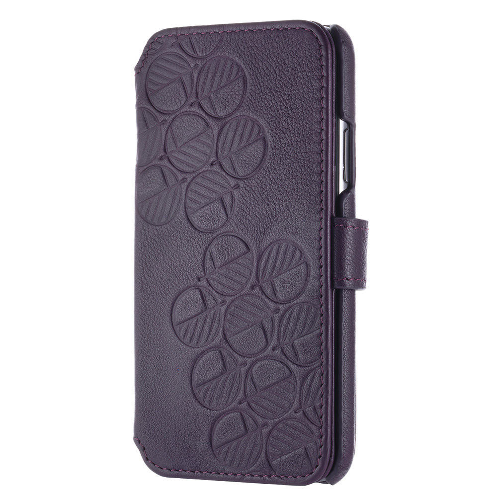 iPhone X XS wallet case with smooth leather finish